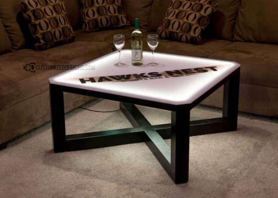 Carbon Series Modern LED Coffee Table