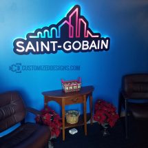 Saint Gobain Backlit LED Sign Saint Gobain Backlit LED Sign