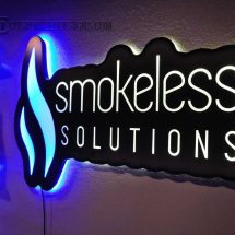 Smokeless Vape Backlit Sign - Shown w/ Dual Zone Lighting