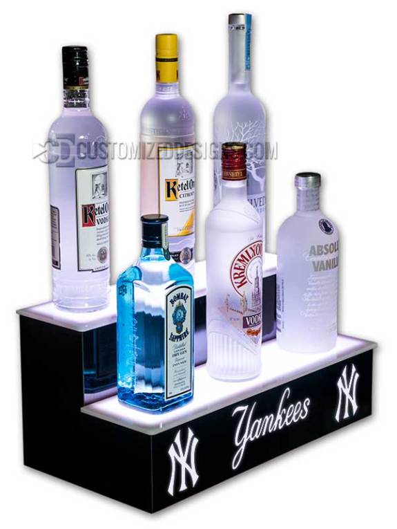 Personalized 2 Tier Bar Shelving